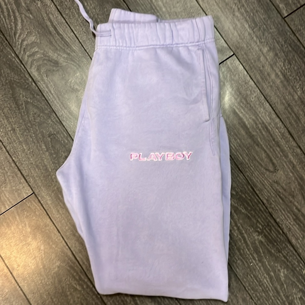 Playboy light purple sweatpants Size XL